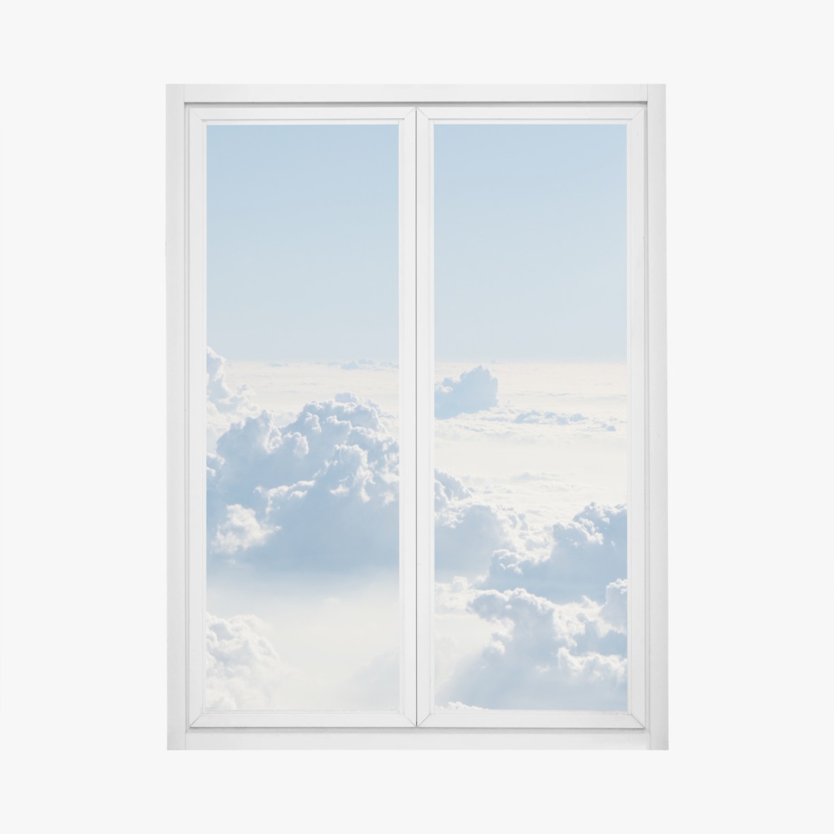 Window decal aerial cloudscape over soft blue sky • Wallissimo® Window decal aerial cloudscape over soft blue sky • Wallissimo®