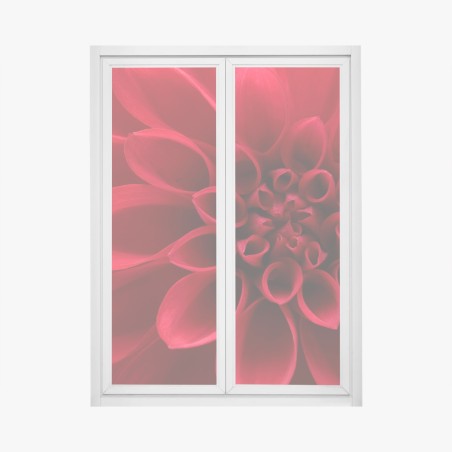 Window decal red dahlia close-up • Wallissimo®