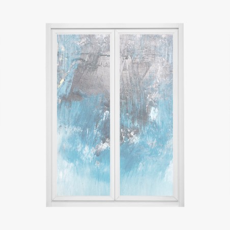 Window decal deep blue abstract texture • Wallissimo®