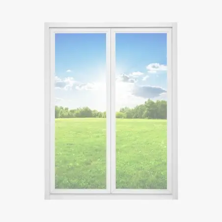 Window decal sunlit green meadow landscape • Wallissimo®