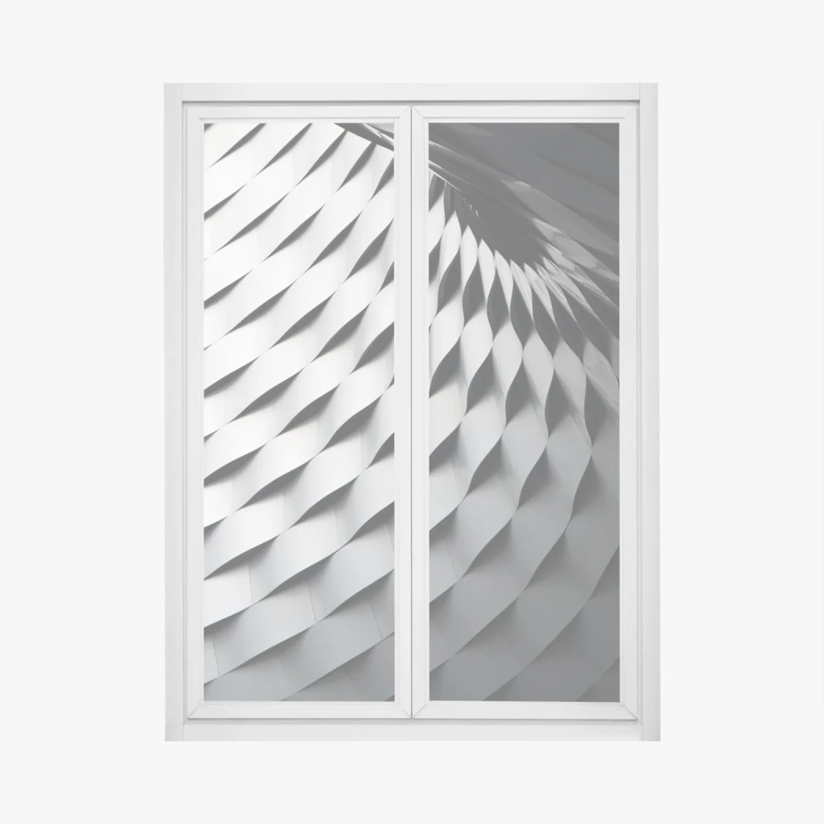 Window decal monochrome geometric metal pattern ⁕ Wallissimo® Window decal monochrome geometric metal pattern ⁕ Wallissimo®