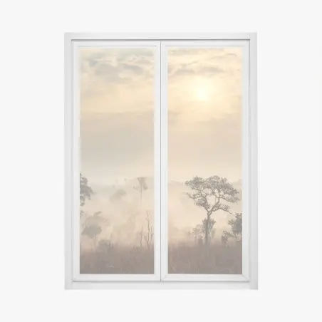 Window decal Thailand savanna sunrise • Wallissimo®