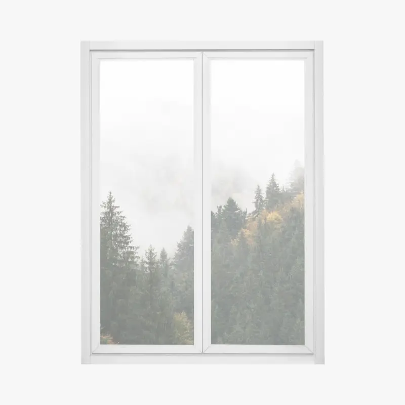 Window decal misty mountain forest with fog ⁕ Wallissimo® Window decal misty mountain forest with fog ⁕ Wallissimo®
