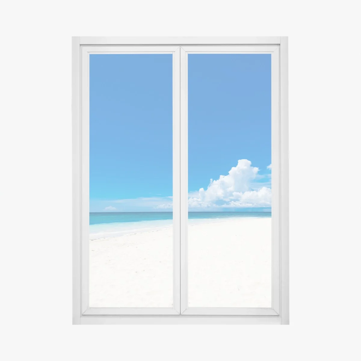 Window decal tropical paradise beach with palm trees ⁕ Wallissimo® Window decal tropical paradise beach with palm trees ⁕ Wallissimo®