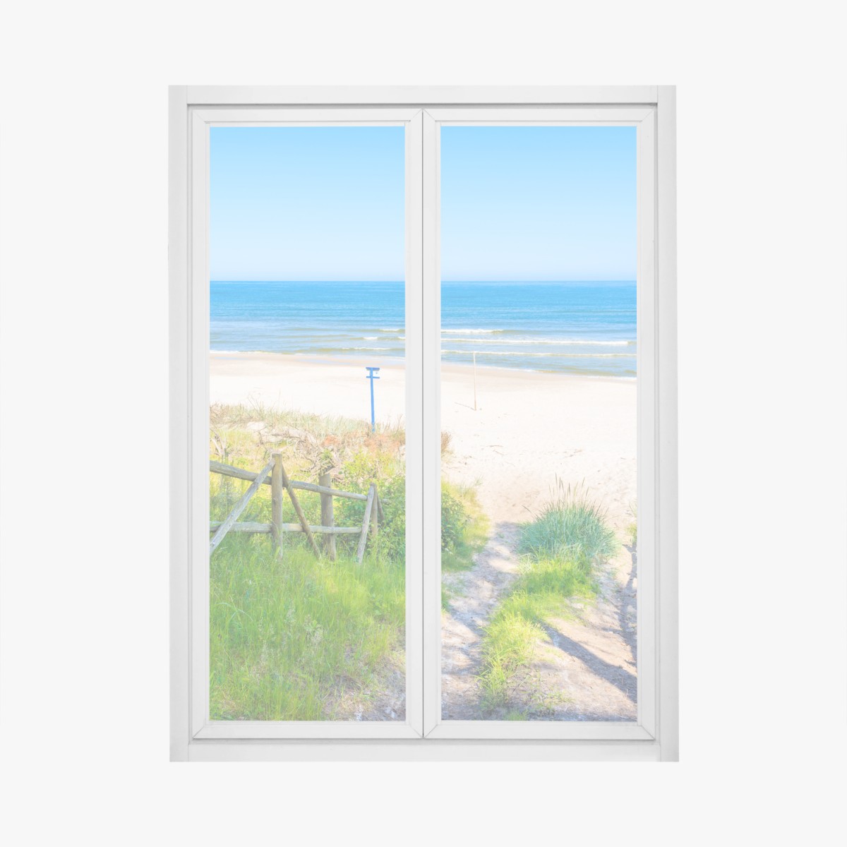 Window decal path to Baltic Sea beach • Wallissimo® Window decal path to Baltic Sea beach • Wallissimo®