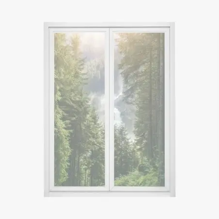 Window decal Krimml waterfalls, lush alpine forest • Wallissimo®