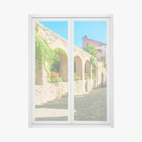 Window decal sunlit arches in Ravello • Wallissimo®