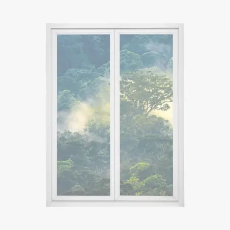 Window decal misty rainforest canopy • Wallissimo®