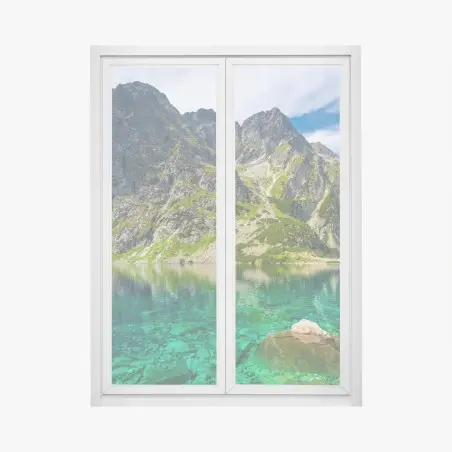 Window decal Czarny Staw mountain reflection • Wallissimo®