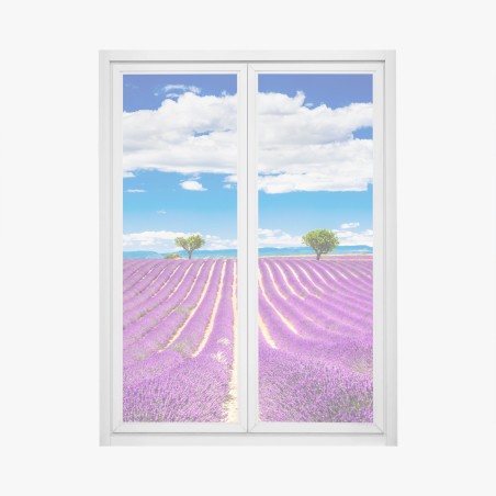 Window decal lavender fields in Provence • Wallissimo®