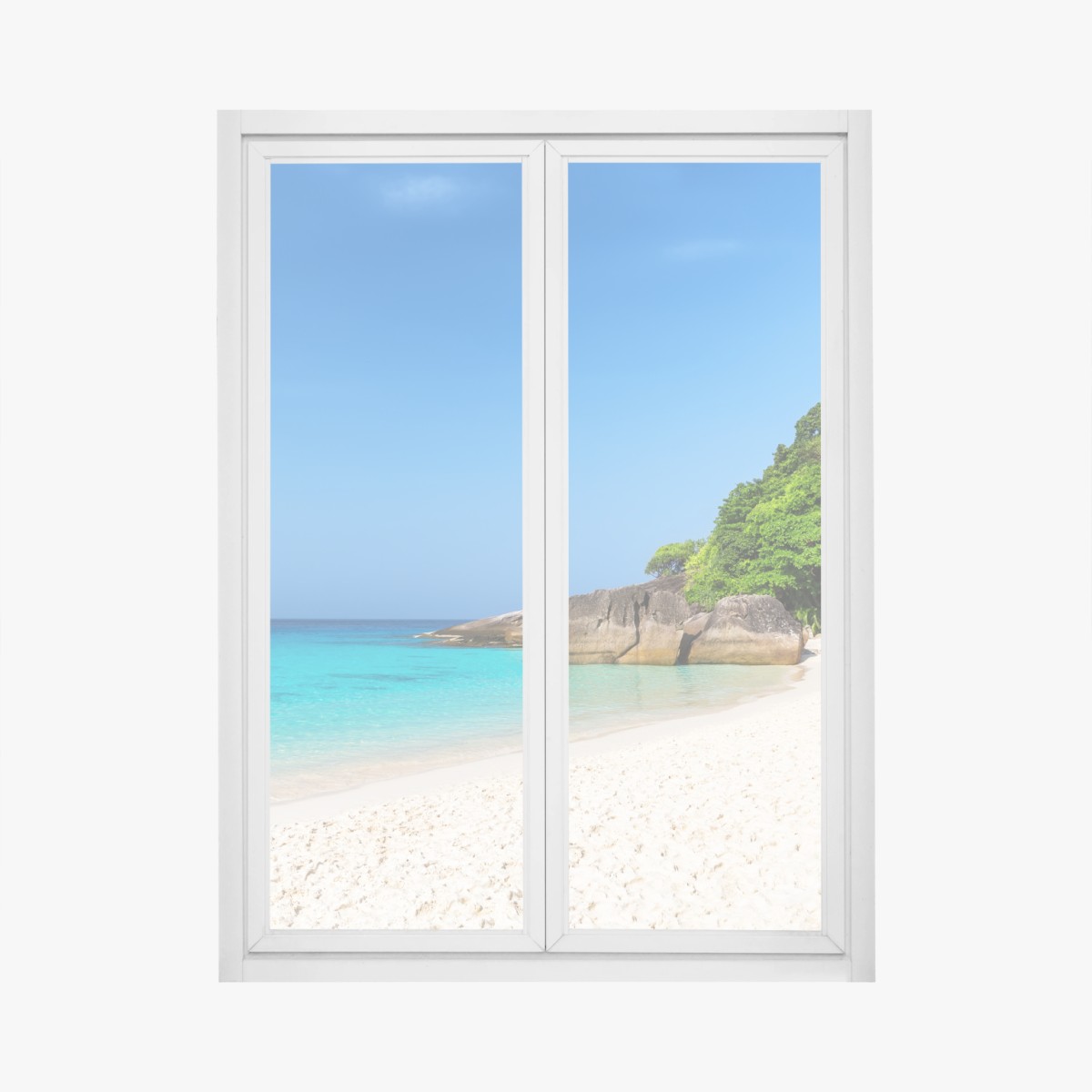Window decal Similan Islands turquoise beach escape • Wallissimo® Window decal Similan Islands turquoise beach escape • Wallissimo®