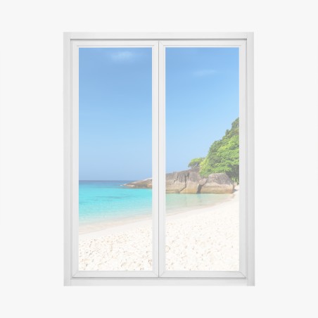 Window decal Similan Islands turquoise beach escape • Wallissimo®