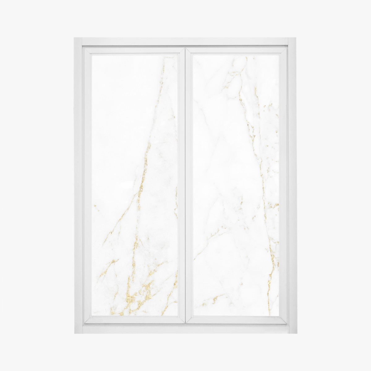 Window decal white marble with gold veins • Wallissimo® Window decal white marble with gold veins • Wallissimo®