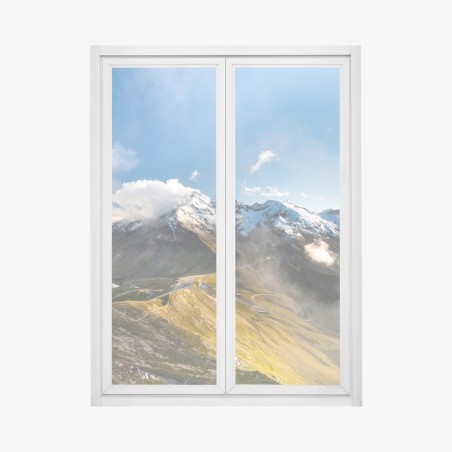 Window decal Grossglockner high alpine road panorama • Wallissimo®