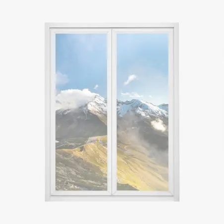 Window decal Grossglockner high alpine road panorama • Wallissimo®
