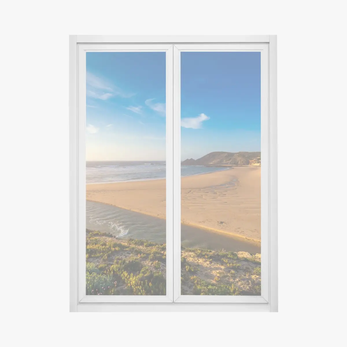 Window decal Praia da Amoreira coastal vista ⁕ Wallissimo® Window decal Praia da Amoreira coastal vista ⁕ Wallissimo®