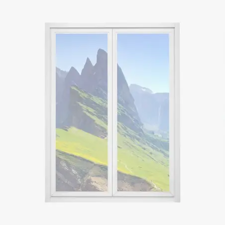 Window decal majestic Seceda panorama in the Dolomites • Wallissimo®