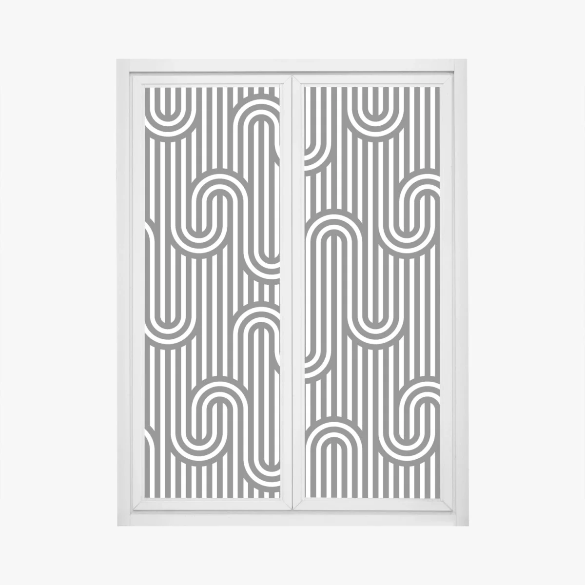 Window decal black and white geometric optical pattern ⁕ Wallissimo® Window decal black and white geometric optical pattern ⁕ Wallissimo®