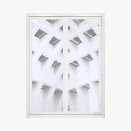 Window decal geometric arched ceiling pattern • Wallissimo®
