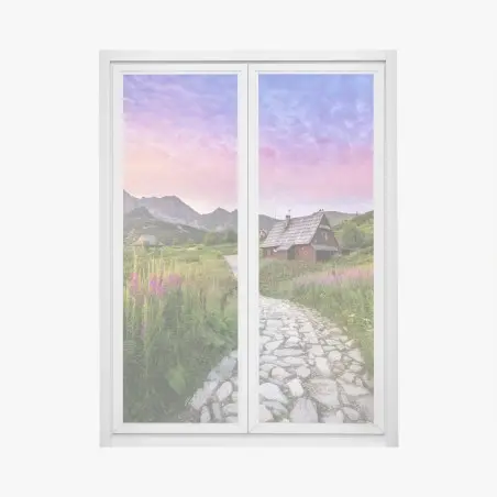 Window decal sunrise over Hala Gasienicowa • Wallissimo®