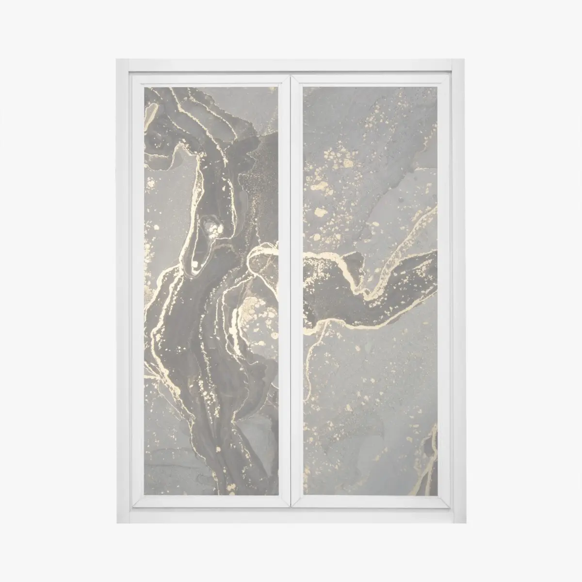 Window decal luxury black and gold marble abstract • Wallissimo® Window decal luxury black and gold marble abstract • Wallissimo®