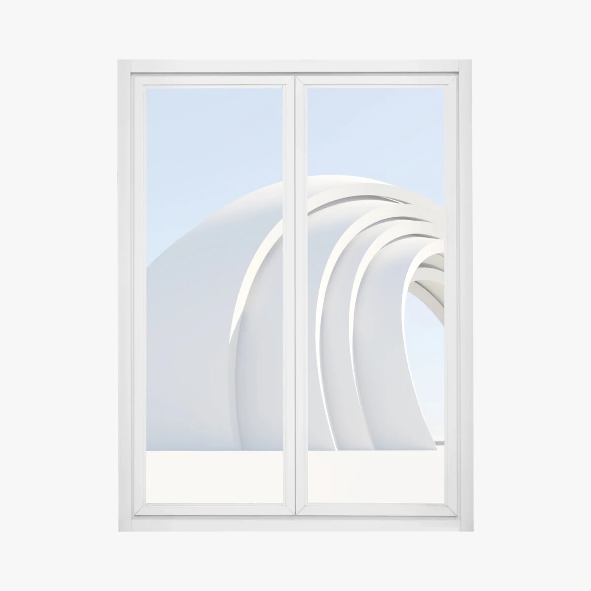 Window decal minimal arch sculpture ⁕ Wallissimo® Window decal minimal arch sculpture ⁕ Wallissimo®