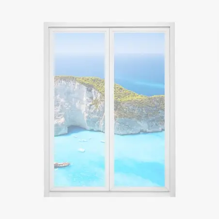 Window decal Navagio Bay turquoise cove, Zakynthos • Wallissimo®