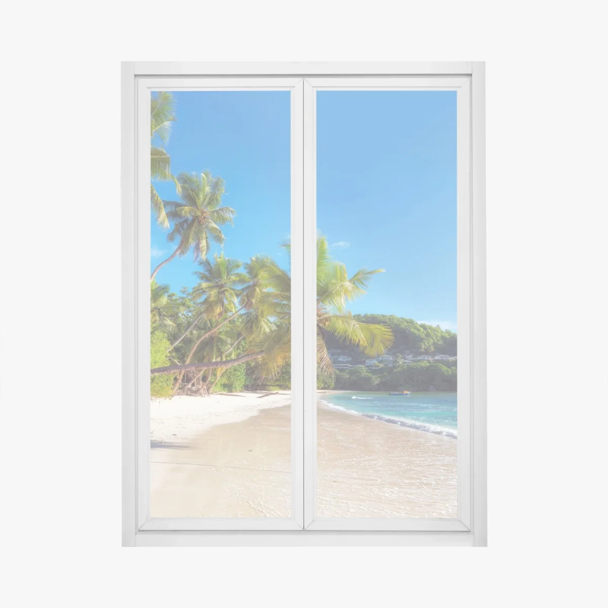 Window decal tropical palm beach paradise ⁕ Wallissimo® Window decal tropical palm beach paradise ⁕ Wallissimo®