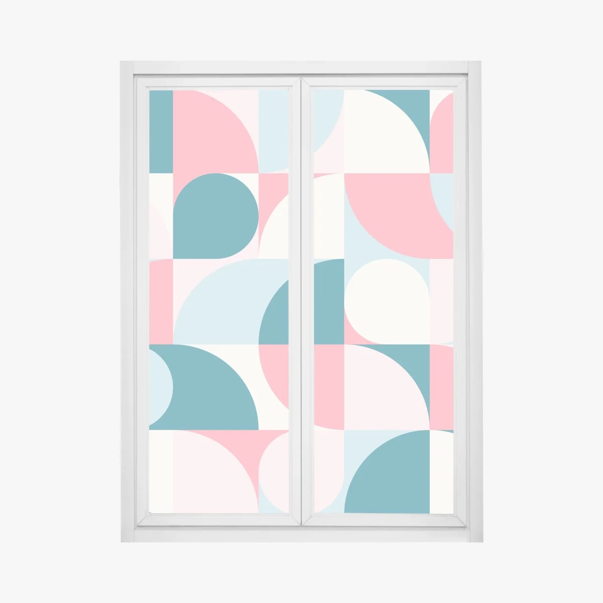Window decal pastel geometric mosaic ⁕ Wallissimo® Window decal pastel geometric mosaic ⁕ Wallissimo®