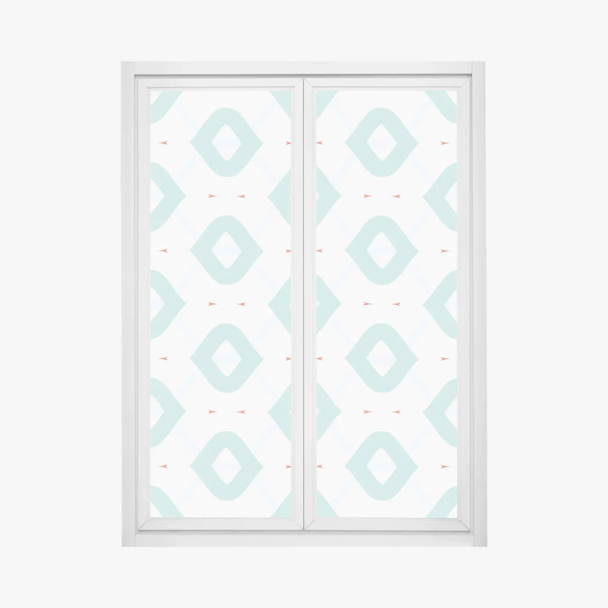 Window decal turquoise geometric diamond pattern ⁕ Wallissimo® Window decal turquoise geometric diamond pattern ⁕ Wallissimo®