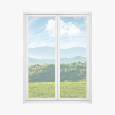 Window decal Romania springtime mountain panorama • Wallissimo®