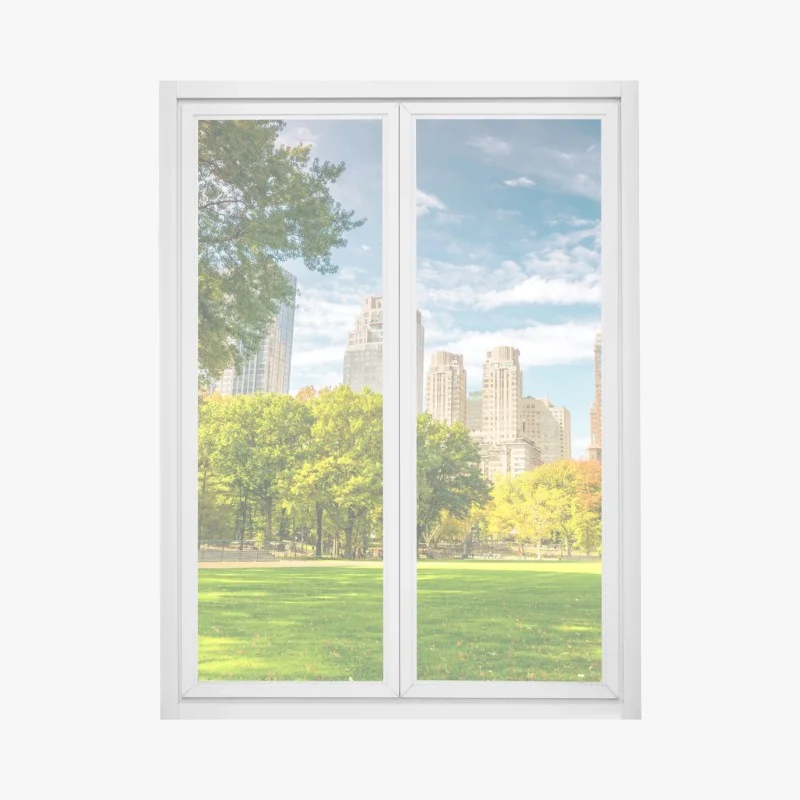 Window decal Central Park autumn skyline