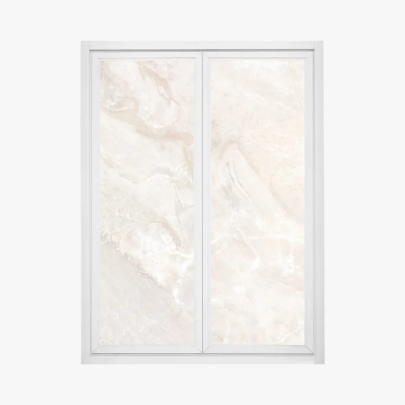 Window decal beige marble texture artwork