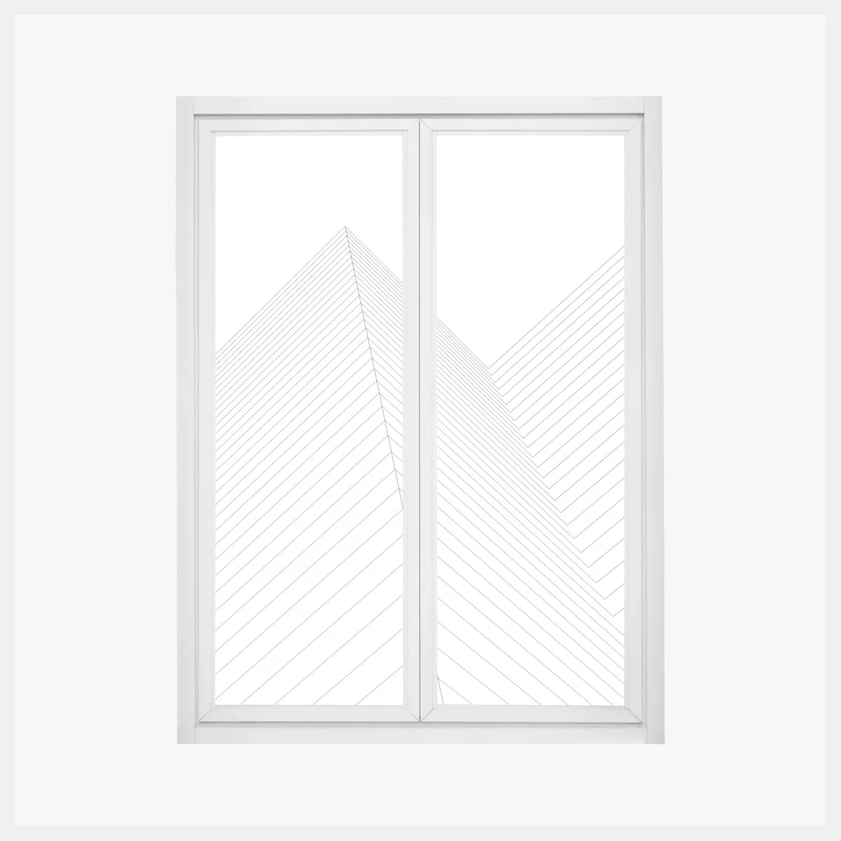 Window decal geometric architectural lines ⁕ Wallissimo® Window decal geometric architectural lines ⁕ Wallissimo®