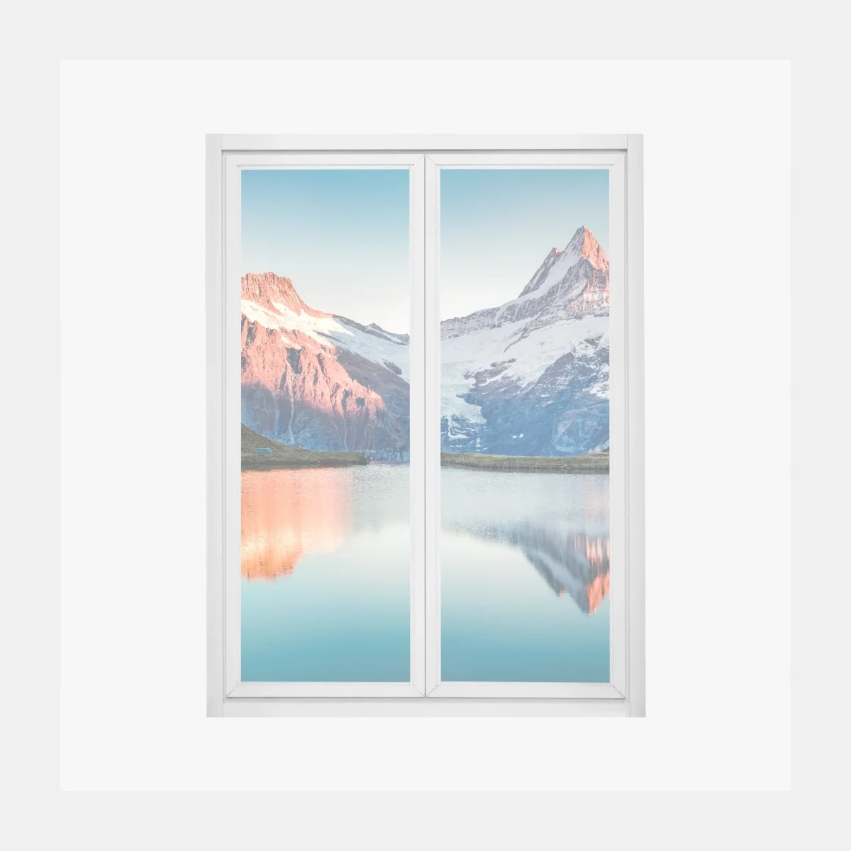 Window decal sunset reflections at Bachalpsee, Switzerland ⁕ Wallissimo® Window decal sunset reflections at Bachalpsee, Switzerland ⁕ Wallissimo®