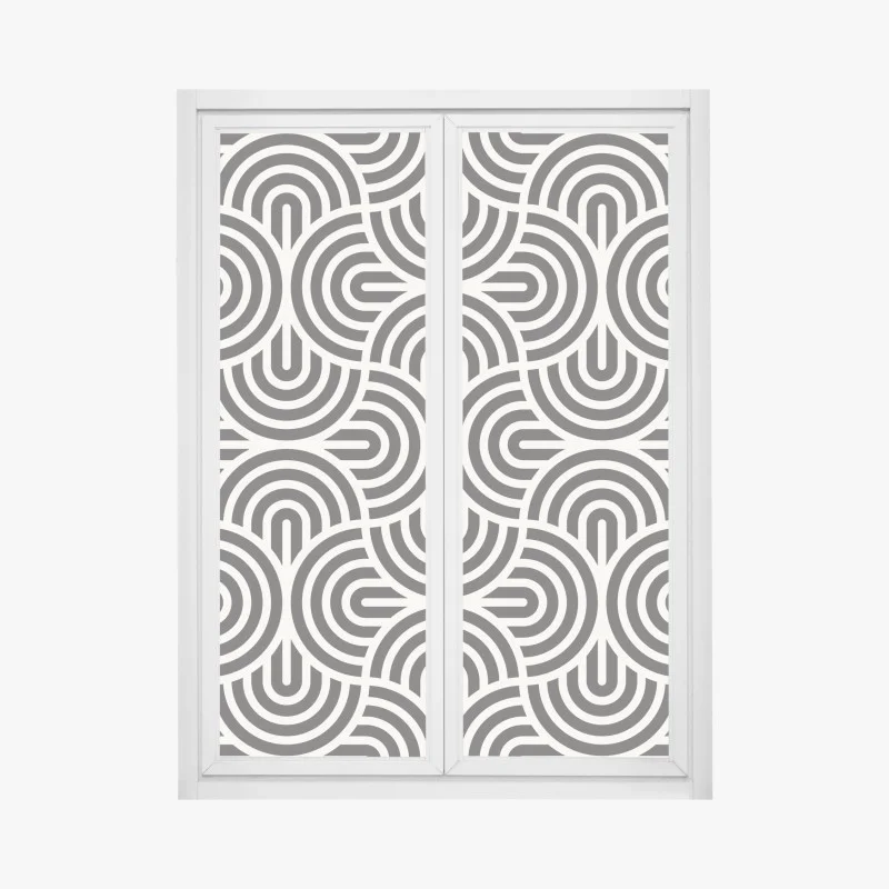 Window decal black and white geometric pattern ⁕ Wallissimo® Window decal black and white geometric pattern ⁕ Wallissimo®