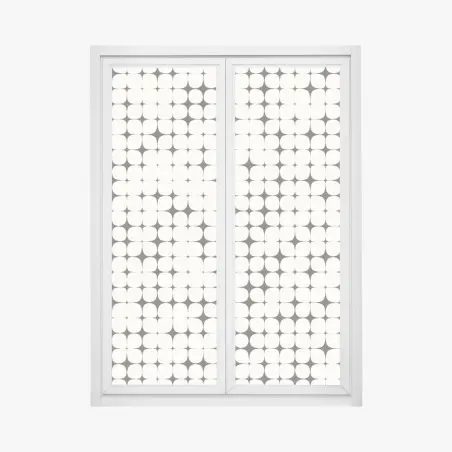 Window decal monochrome geometric dot pattern • Wallissimo®