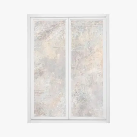 Window decal subtle textured abstract in warm neutrals • Wallissimo®