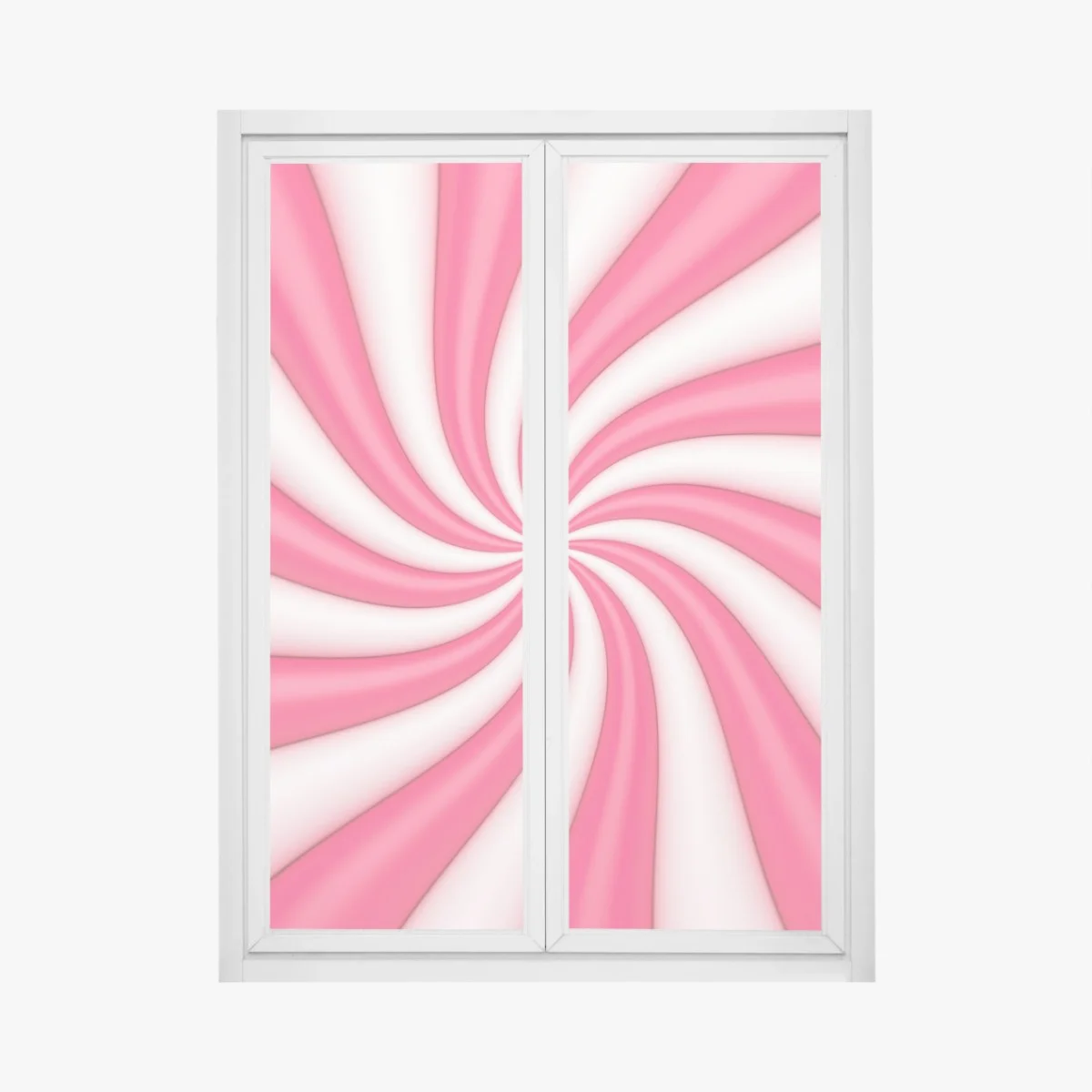 Window decal pink candy swirl spiral ⁕ Wallissimo® Window decal pink candy swirl spiral ⁕ Wallissimo®