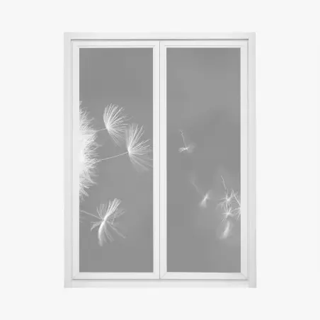 Window decal floating dandelion seeds • Wallissimo®