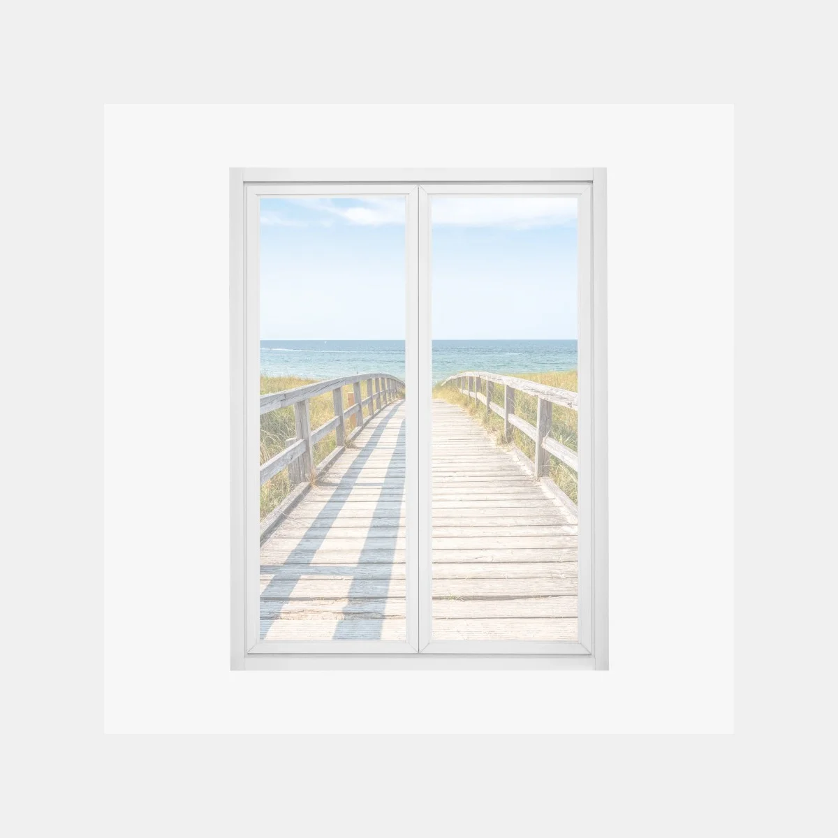 Window decal boardwalk to the sea • Wallissimo® Window decal boardwalk to the sea • Wallissimo®
