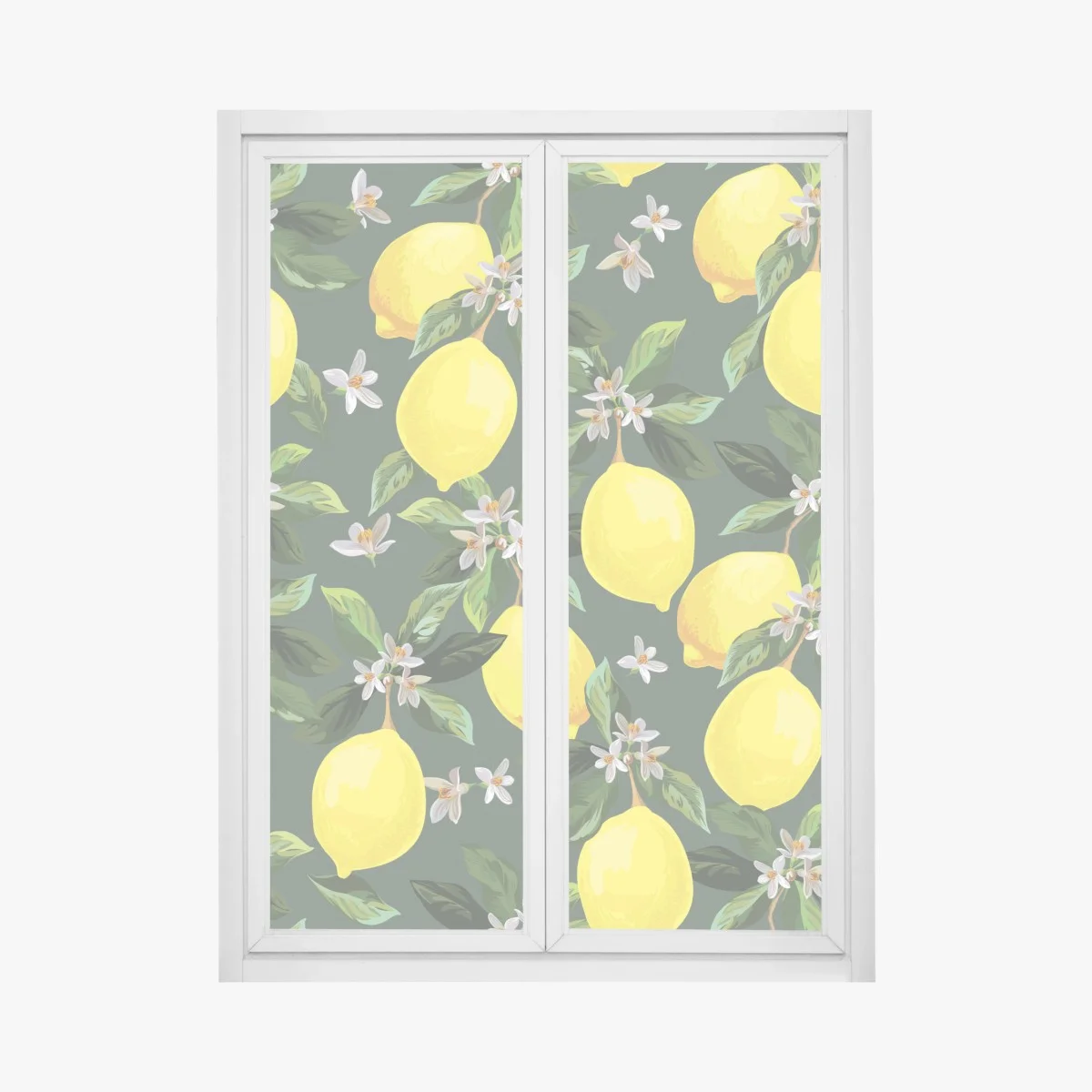 Window decal lemon blossom botanical print ⁕ Wallissimo® Window decal lemon blossom botanical print ⁕ Wallissimo®