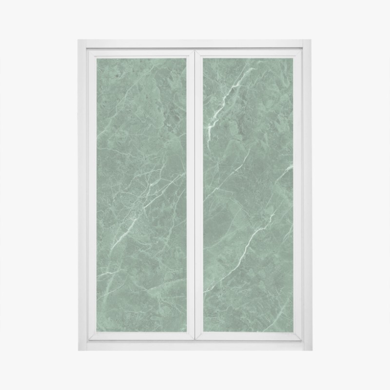 Window decal green marble texture design