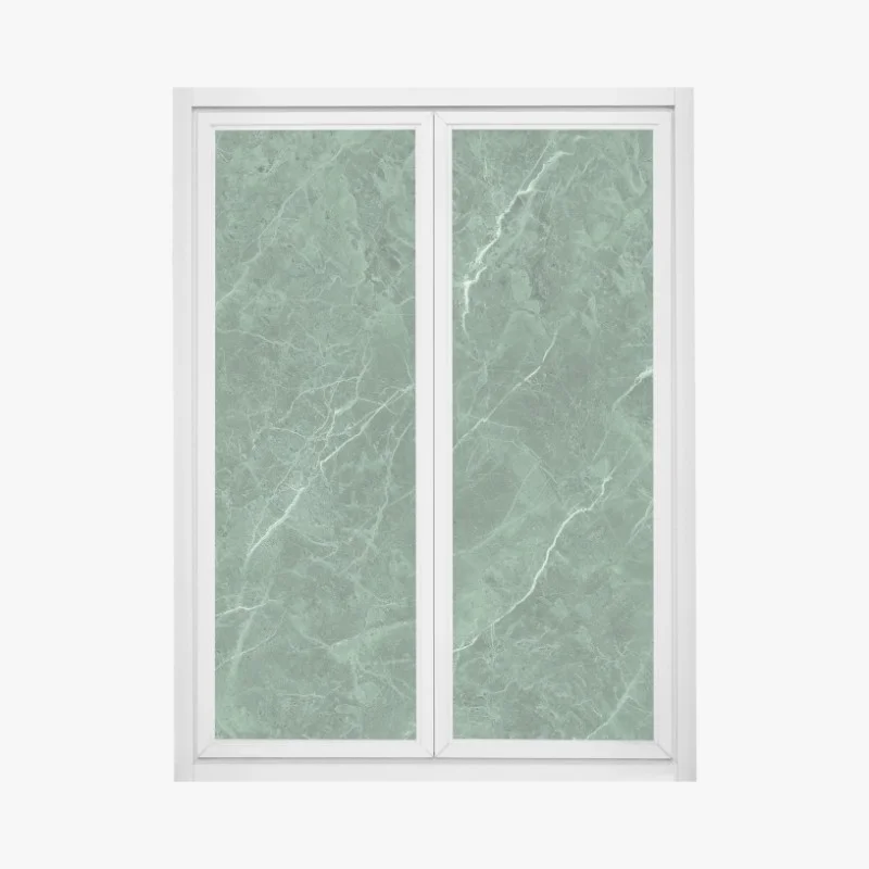 Window decal green marble texture design