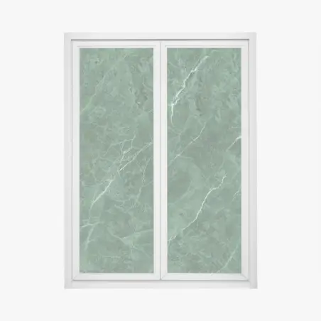 Window decal green marble texture design • Wallissimo®