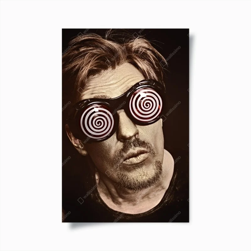 Poster hypnotic spiral portrait