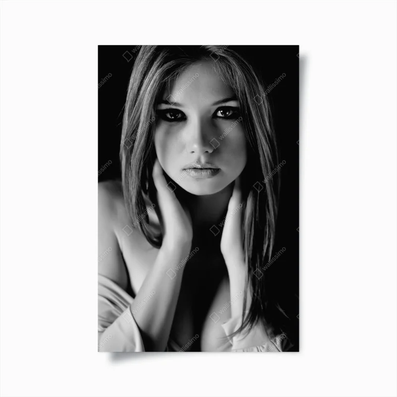 Poster intimate monochrome portrait