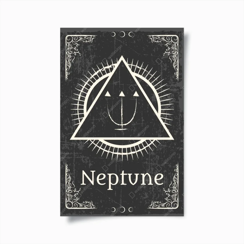 Poster Neptune alchemical sigil