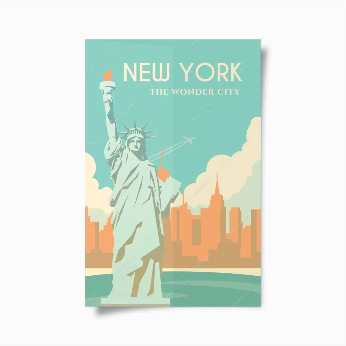 Poster New York the wonder city ⁕ Wallissimo® Poster New York the wonder city ⁕ Wallissimo®