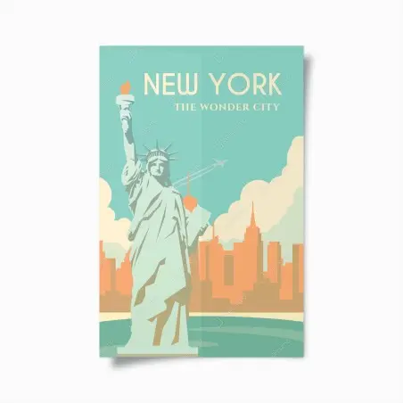 Poster New York the wonder city • Wallissimo®